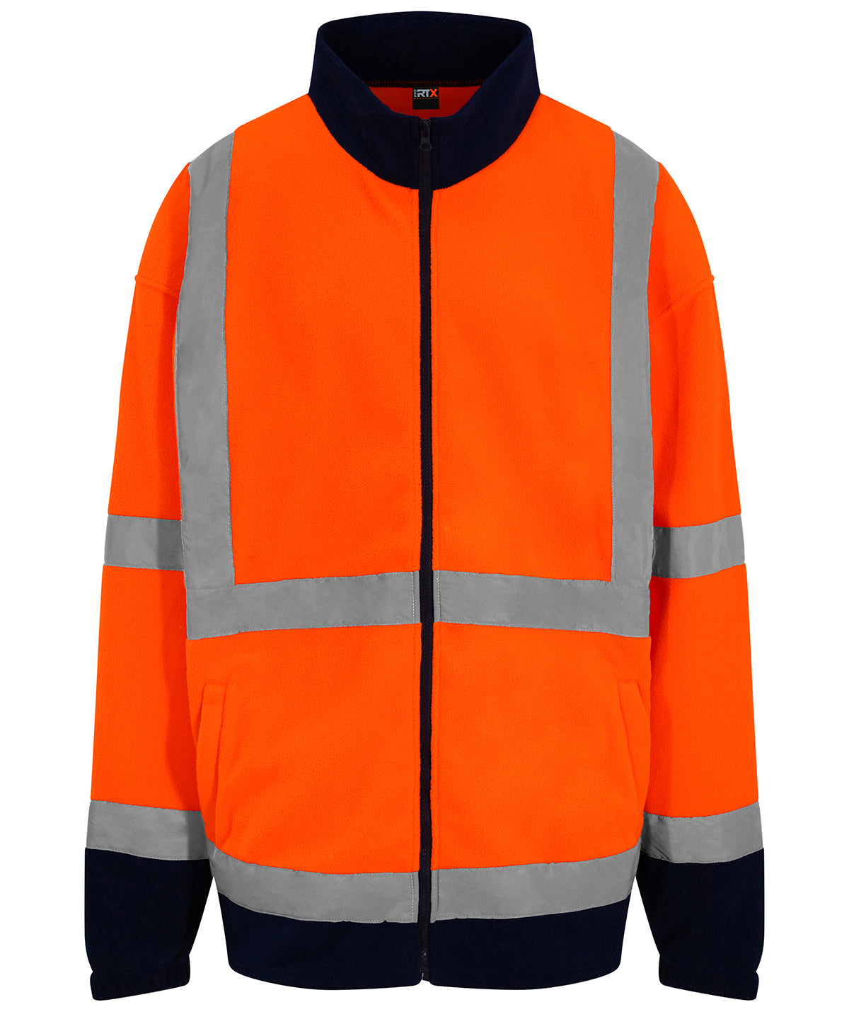 Personalised Jackets - Neon Orange ProRTX High Visibility High visibility full-zip fleece