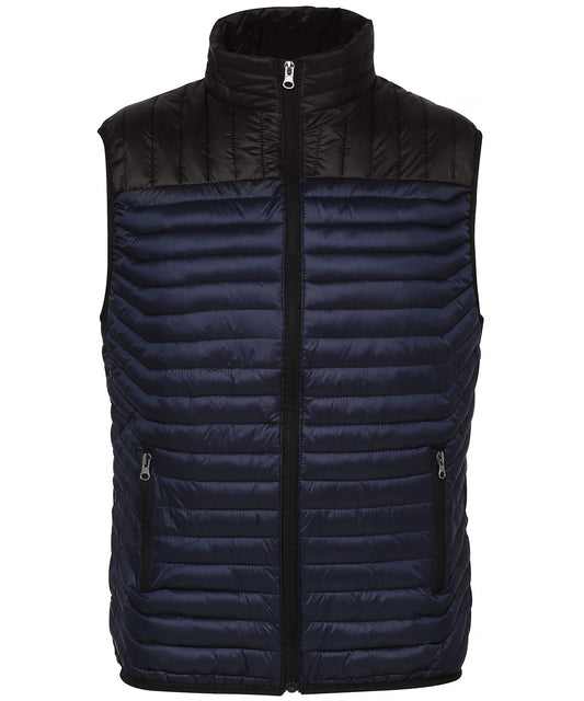 Personalised Body Warmers - Navy 2786 Domain two-tone gilet