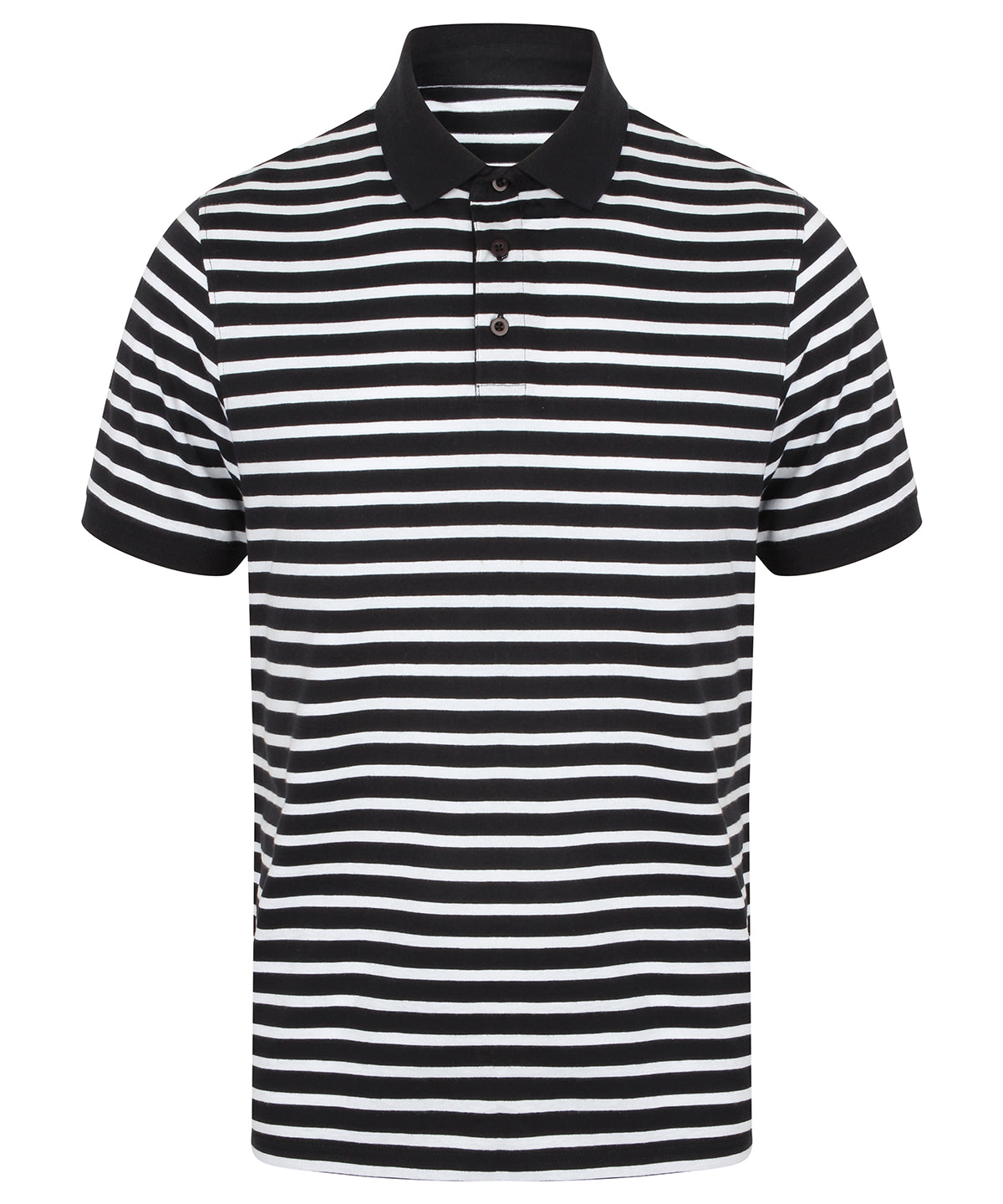 Personalised Polo Shirts - Stripes Front Row Striped Jersey polo shirt