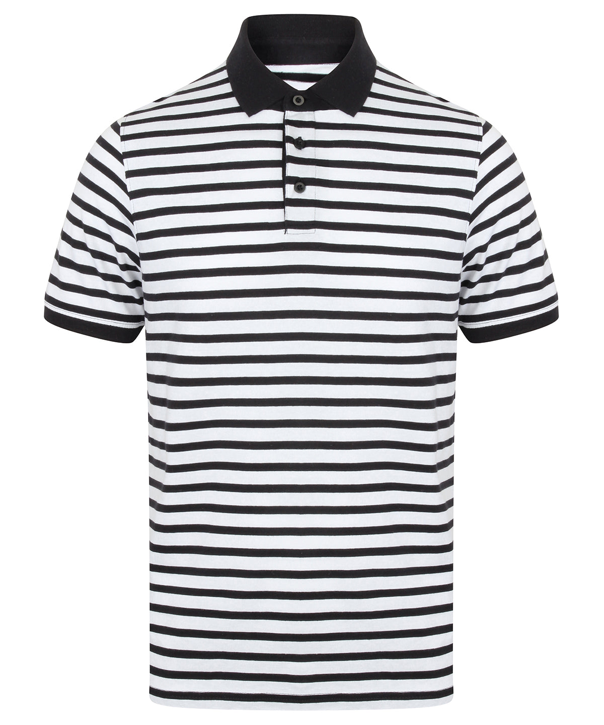 Personalised Polo Shirts - Stripes Front Row Striped Jersey polo shirt