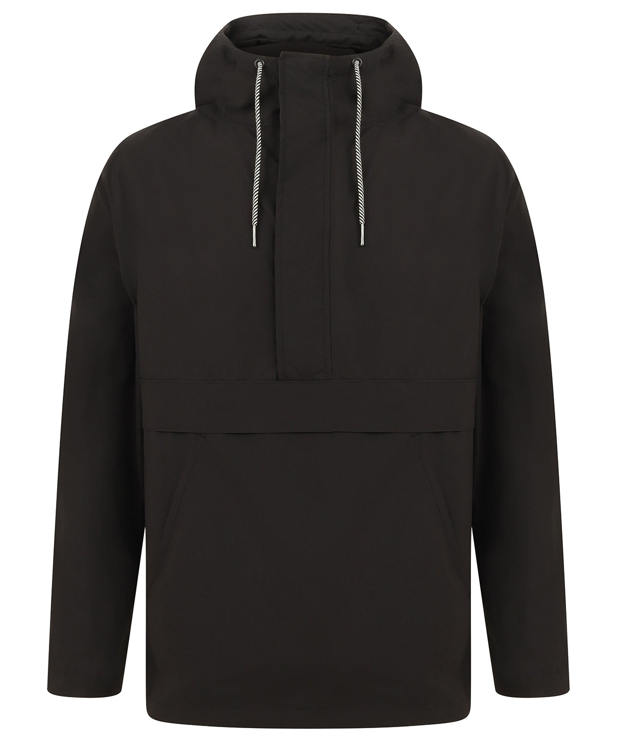 Personalised Jackets - Black Front Row Pullover half-zip jacket