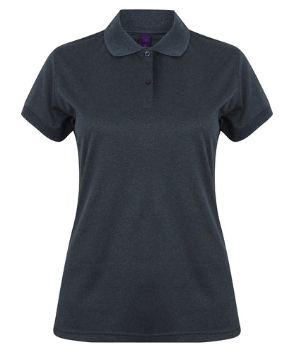 Personalised Polo Shirts - Light Blue Henbury Women's Coolplus® polo shirt