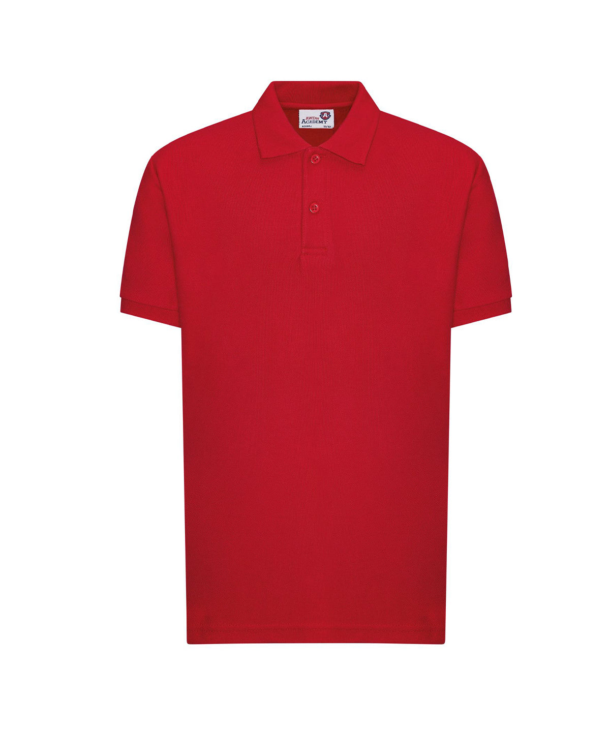 Personalised Polo Shirts - Mid Red AWDis Academy Kids Academy polo
