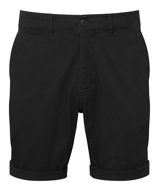Personalised Shorts - Black Asquith & Fox Men’s lightweight chino shorts