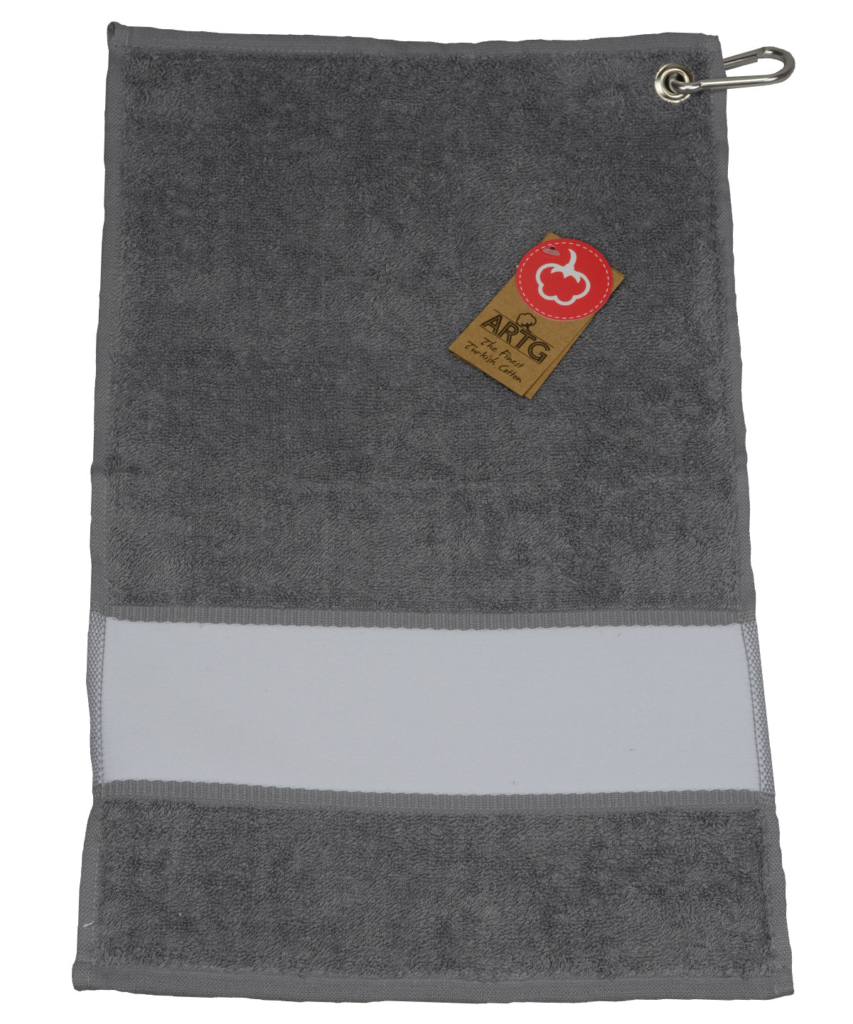 Personalised Towels - Dark Grey A&R Towels ARTG® SUBLI-Me® golf towel
