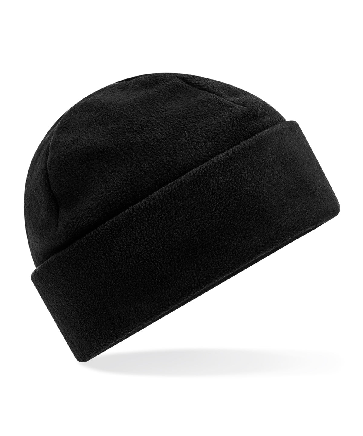 Personalised Hats - Black Beechfield Recycled fleece cuffed beanie