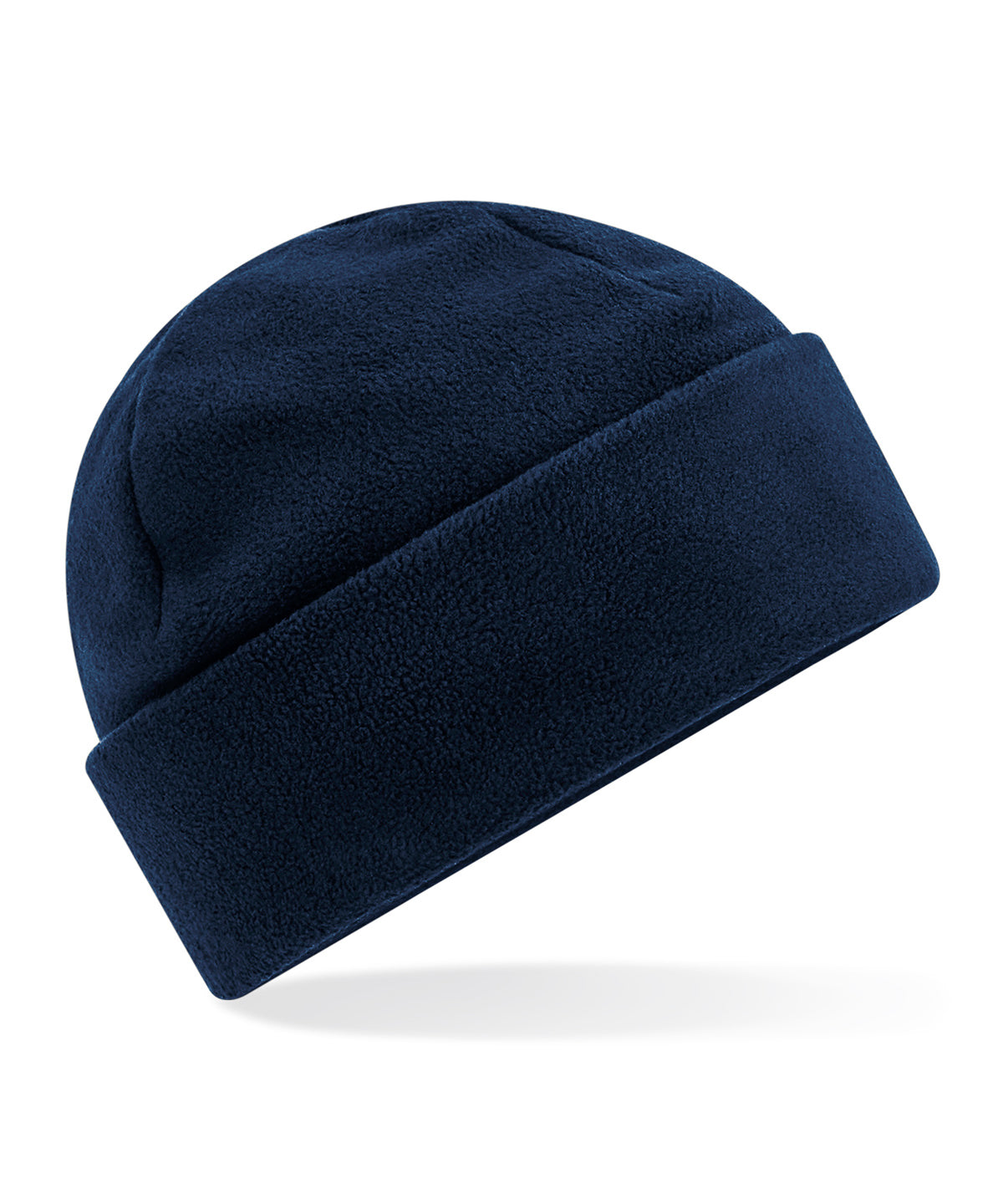 Personalised Hats - Navy Beechfield Recycled fleece cuffed beanie