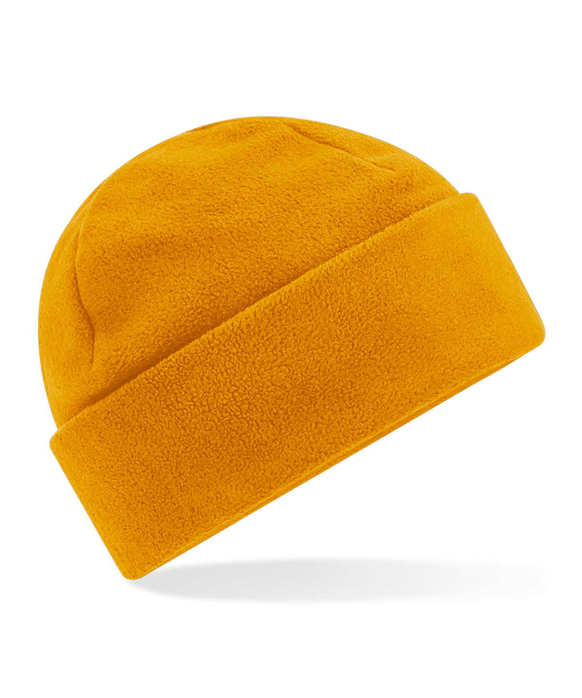 Personalised Hats - Mustard Beechfield Recycled fleece cuffed beanie