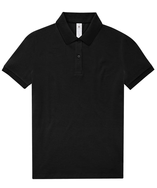 Personalised Polo Shirts - Black B&C Collection B&C My Polo 210 /Women