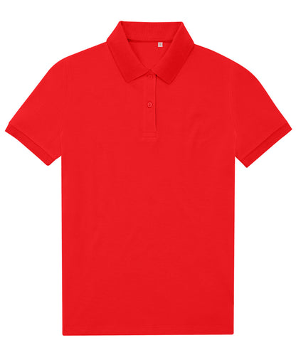 Personalised Polo Shirts - Mid Red B&C Collection B&C My Eco Polo 65/35 /Women