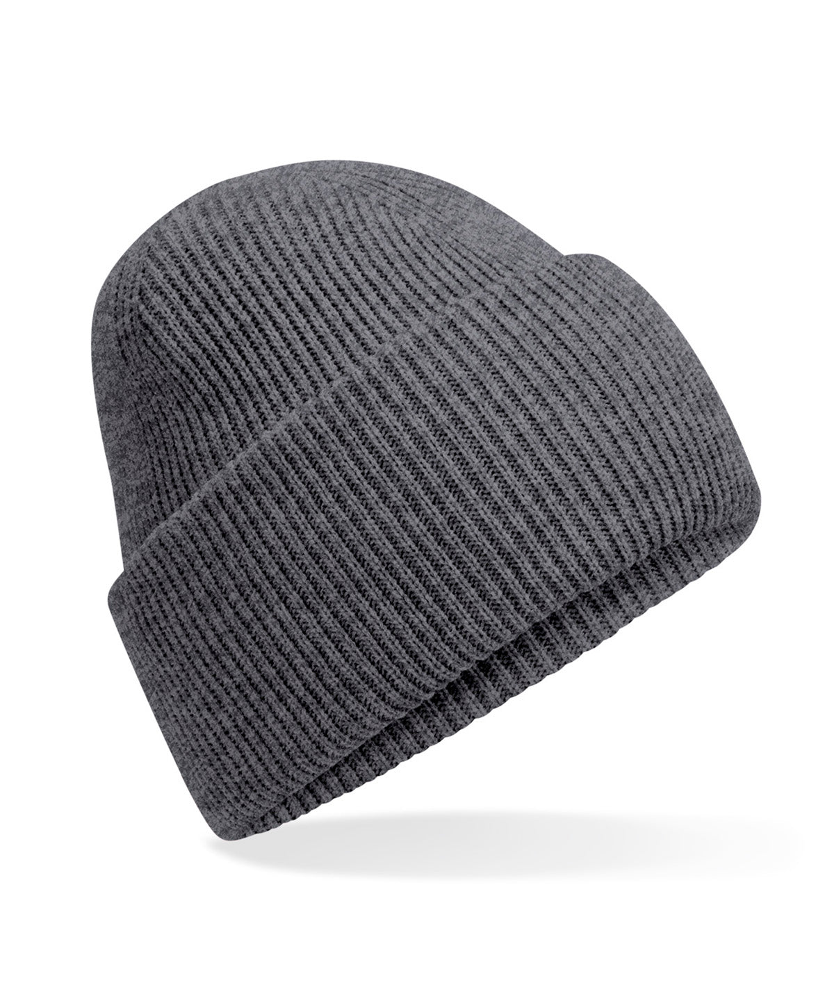 Personalised Hats - Dark Grey Beechfield Classic engineered deep-cuffed beanie