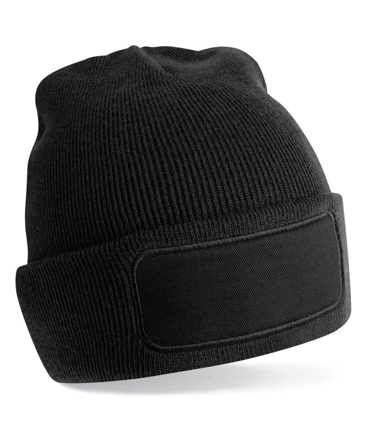 Personalised Hats - Black Beechfield Recycled original patch beanie