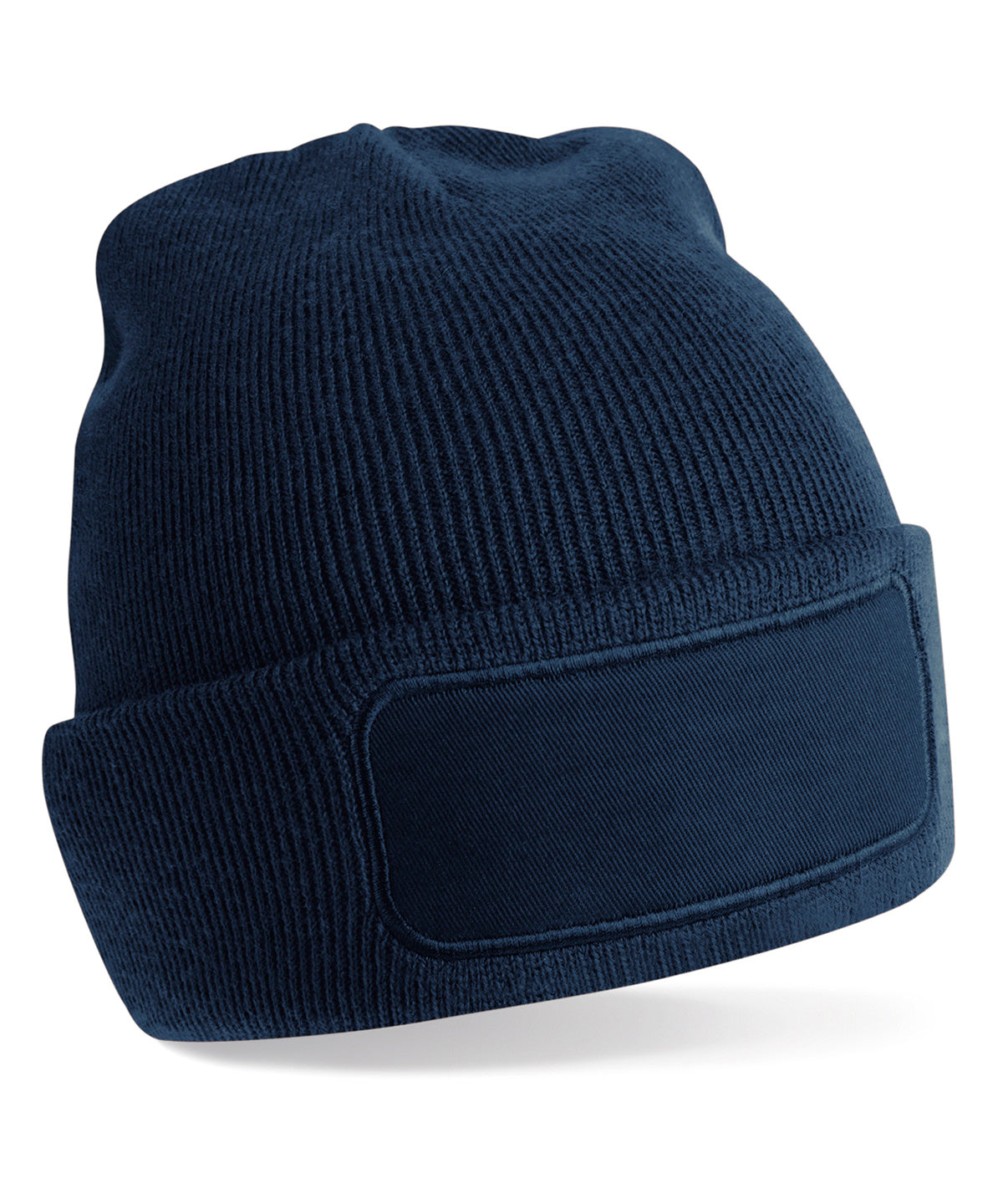 Personalised Hats - Navy Beechfield Recycled original patch beanie