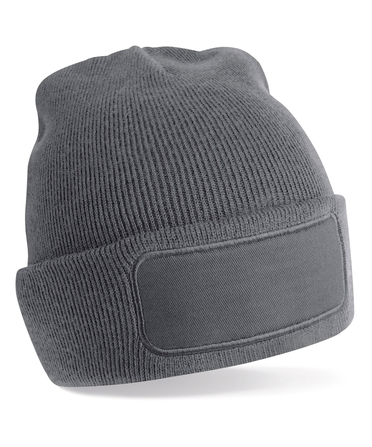 Personalised Hats - Dark Grey Beechfield Recycled original patch beanie