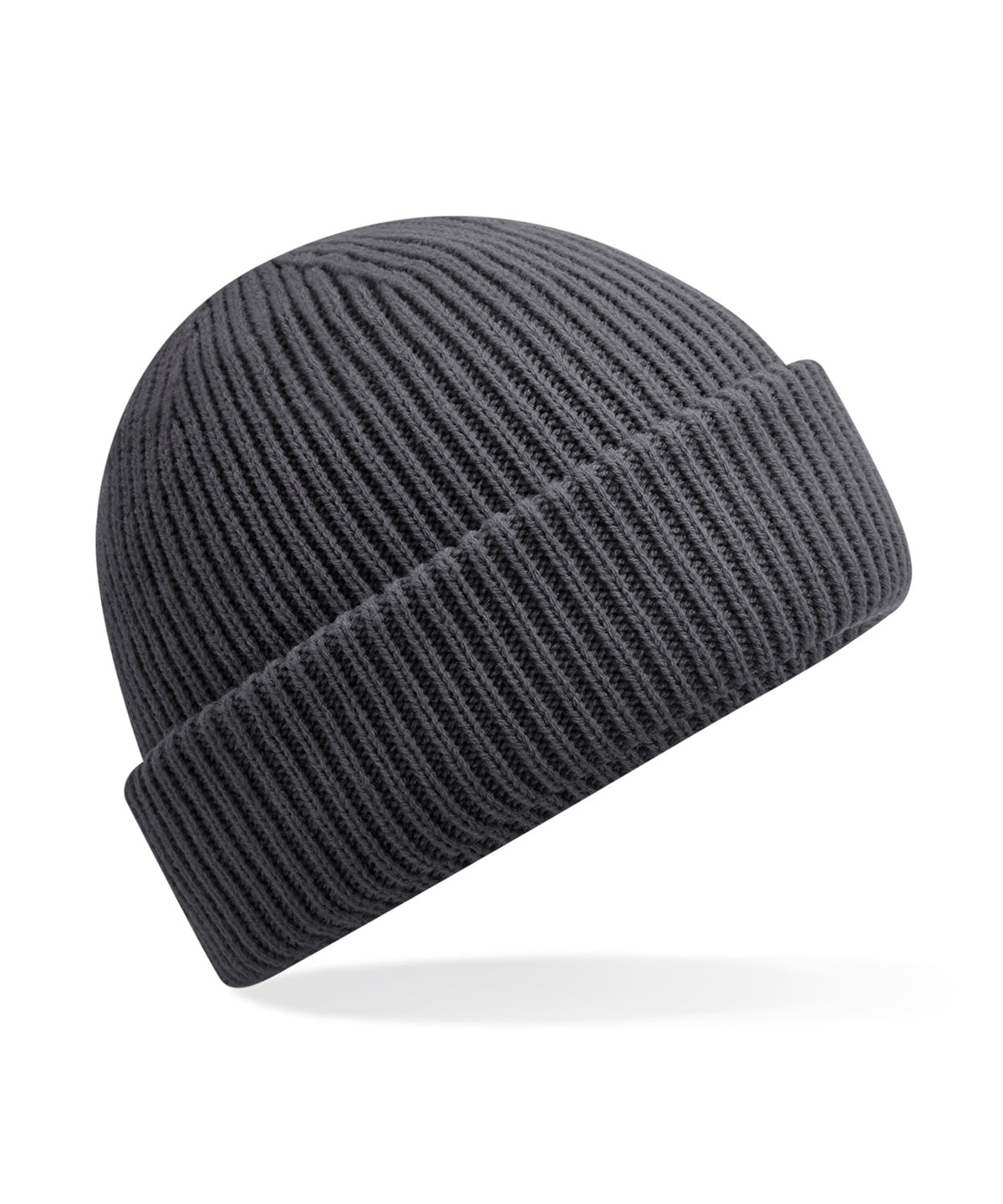 Personalised Hats - Dark Grey Beechfield Wind-resistant breathable elements beanie