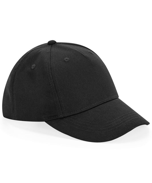 Personalised Caps - Black Beechfield Junior organic cotton 5-panel cap