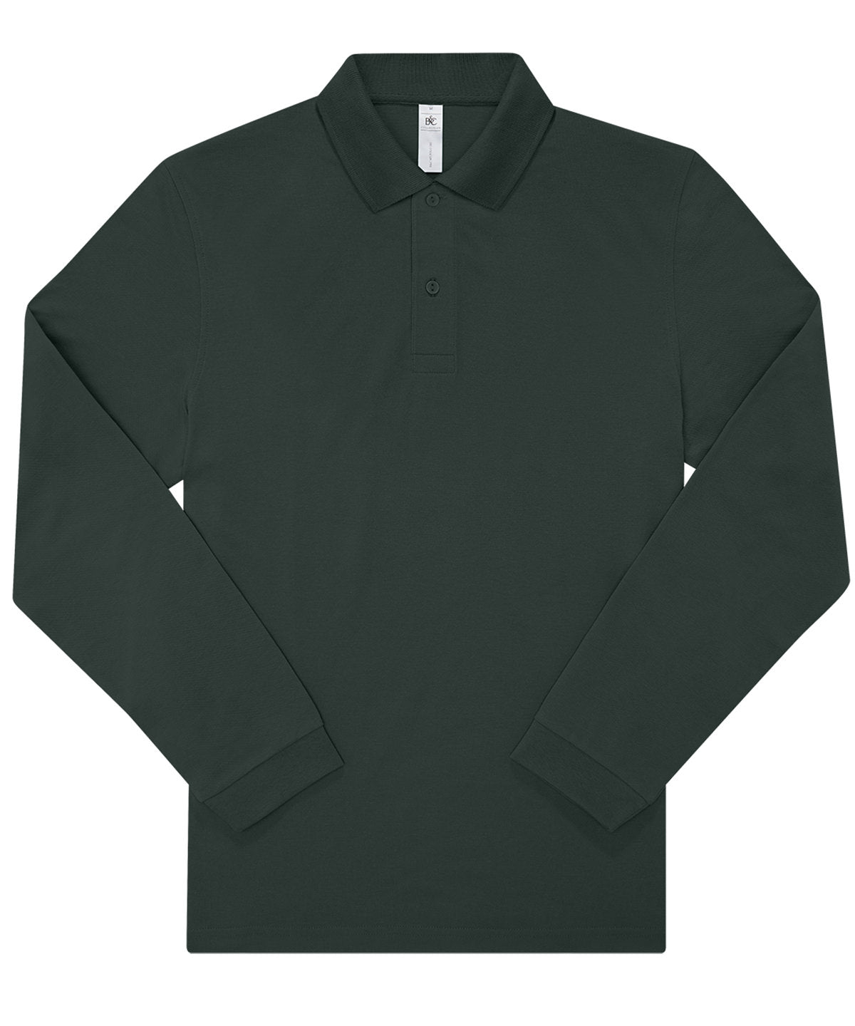 Personalised Polo Shirts - Black B&C Collection B&C My Polo 180 LSL