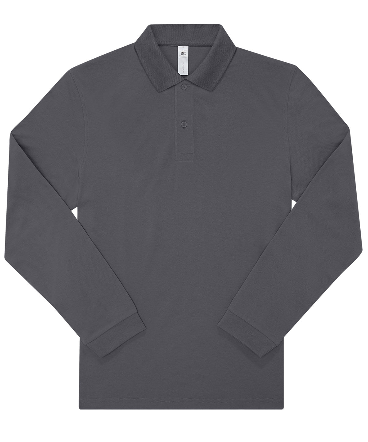 Personalised Polo Shirts - Black B&C Collection B&C My Polo 180 LSL