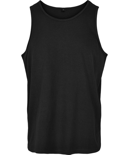 Personalised Vests - Black Build Your Brand Basic Basic tank