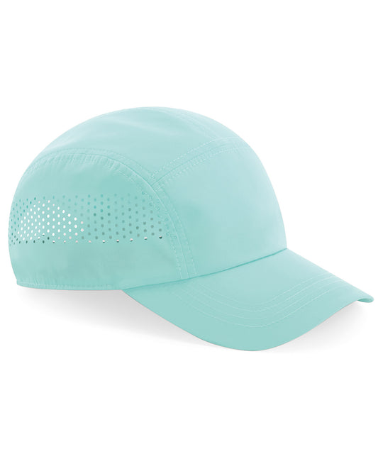 Personalised Caps - Turquoise Beechfield Technical running cap