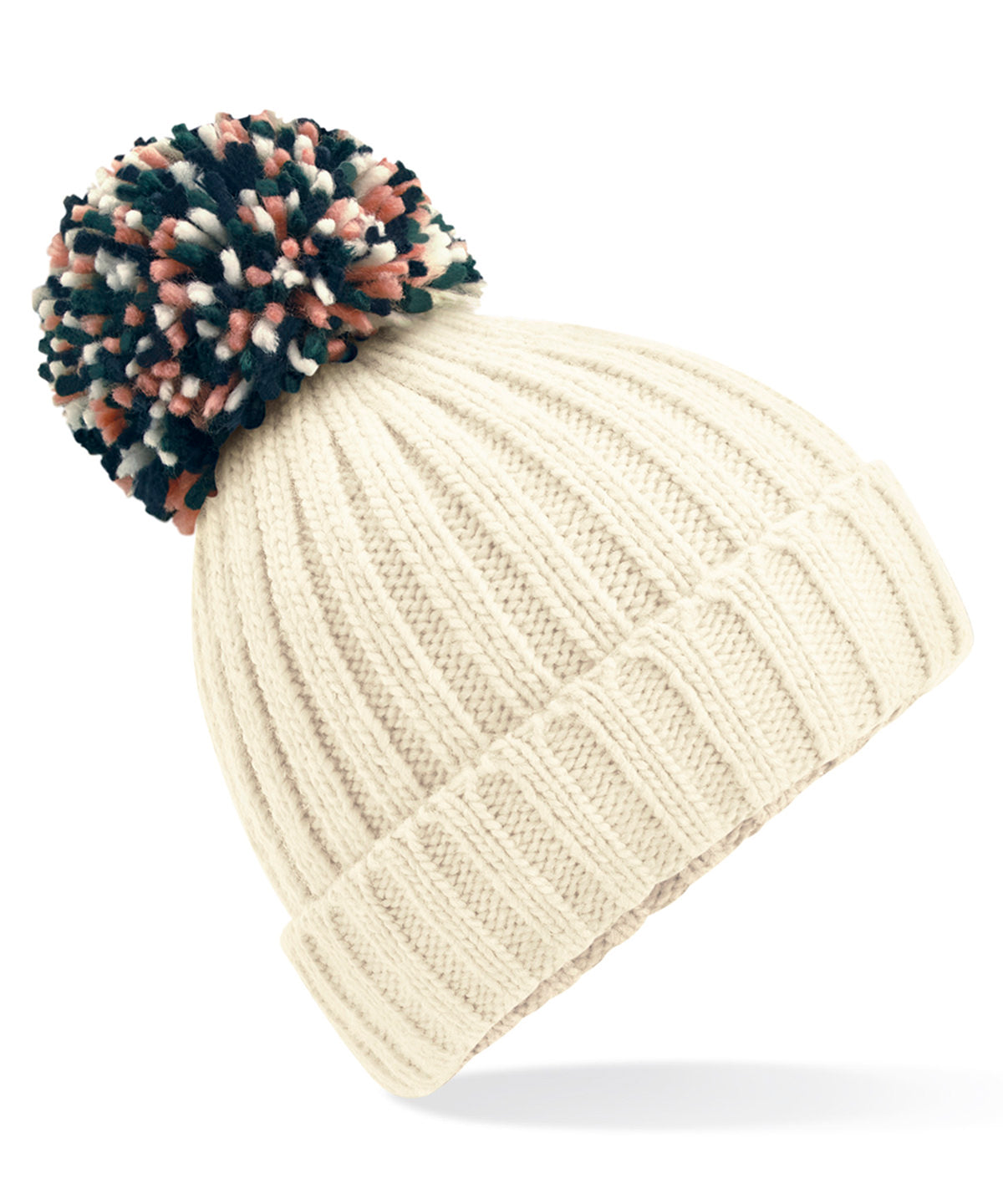 Personalised Hats - Off White Beechfield Hygge beanie