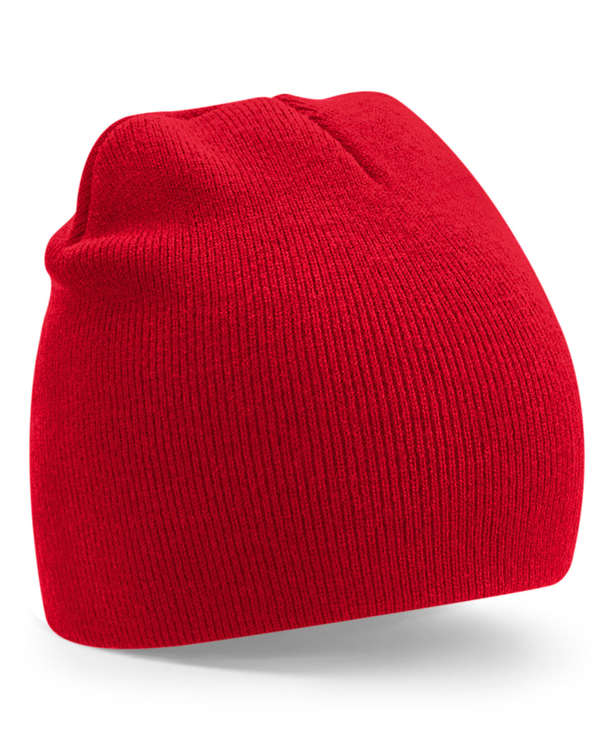 Personalised Hats - Mid Red Beechfield Recycled original pull-on beanie