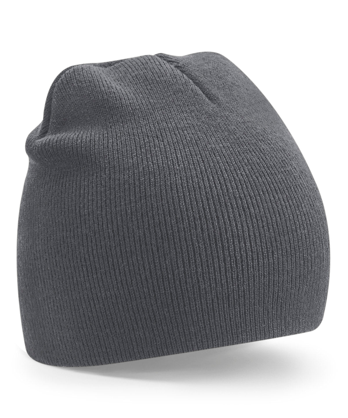 Personalised Hats - Dark Grey Beechfield Recycled original pull-on beanie