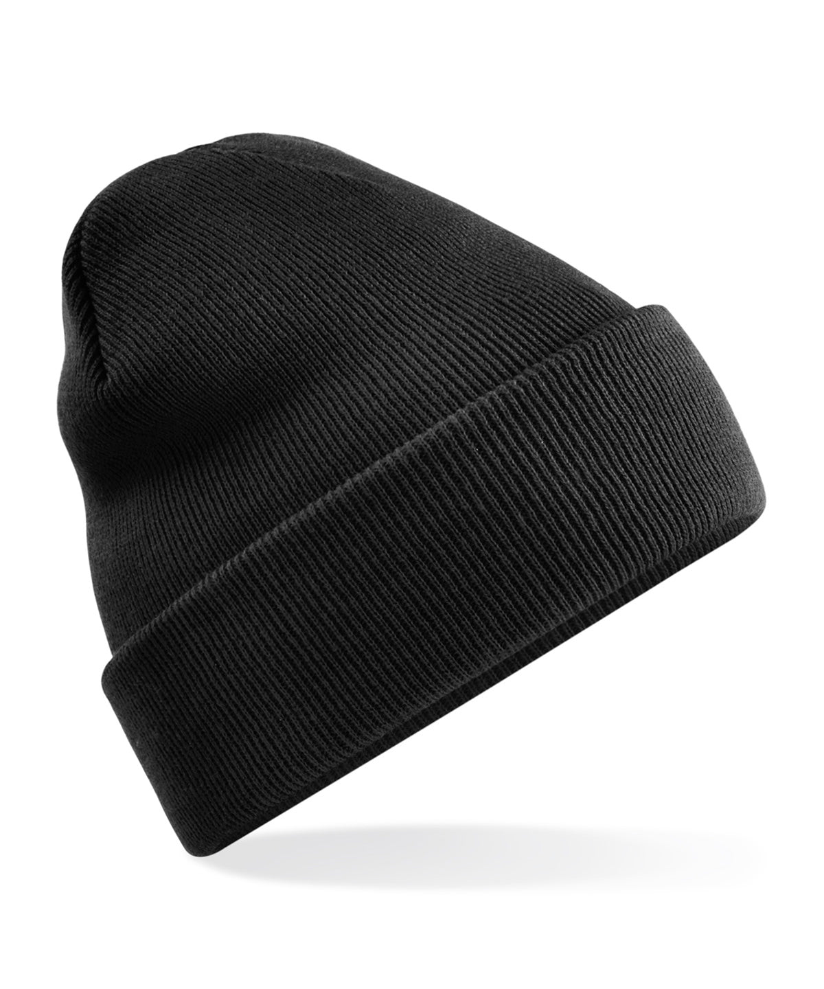 Personalised Hats - Black Beechfield Recycled original cuffed beanie