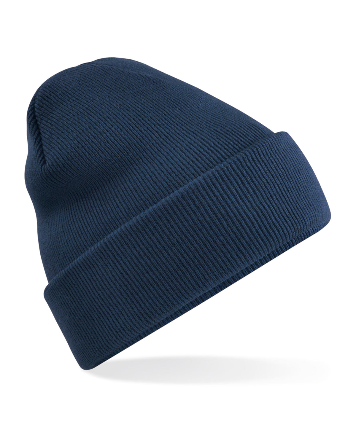 Personalised Hats - Navy Beechfield Recycled original cuffed beanie