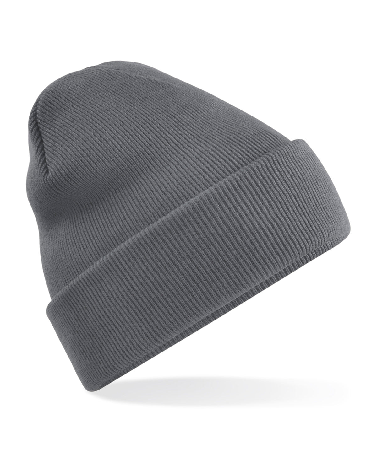 Personalised Hats - Dark Grey Beechfield Recycled original cuffed beanie