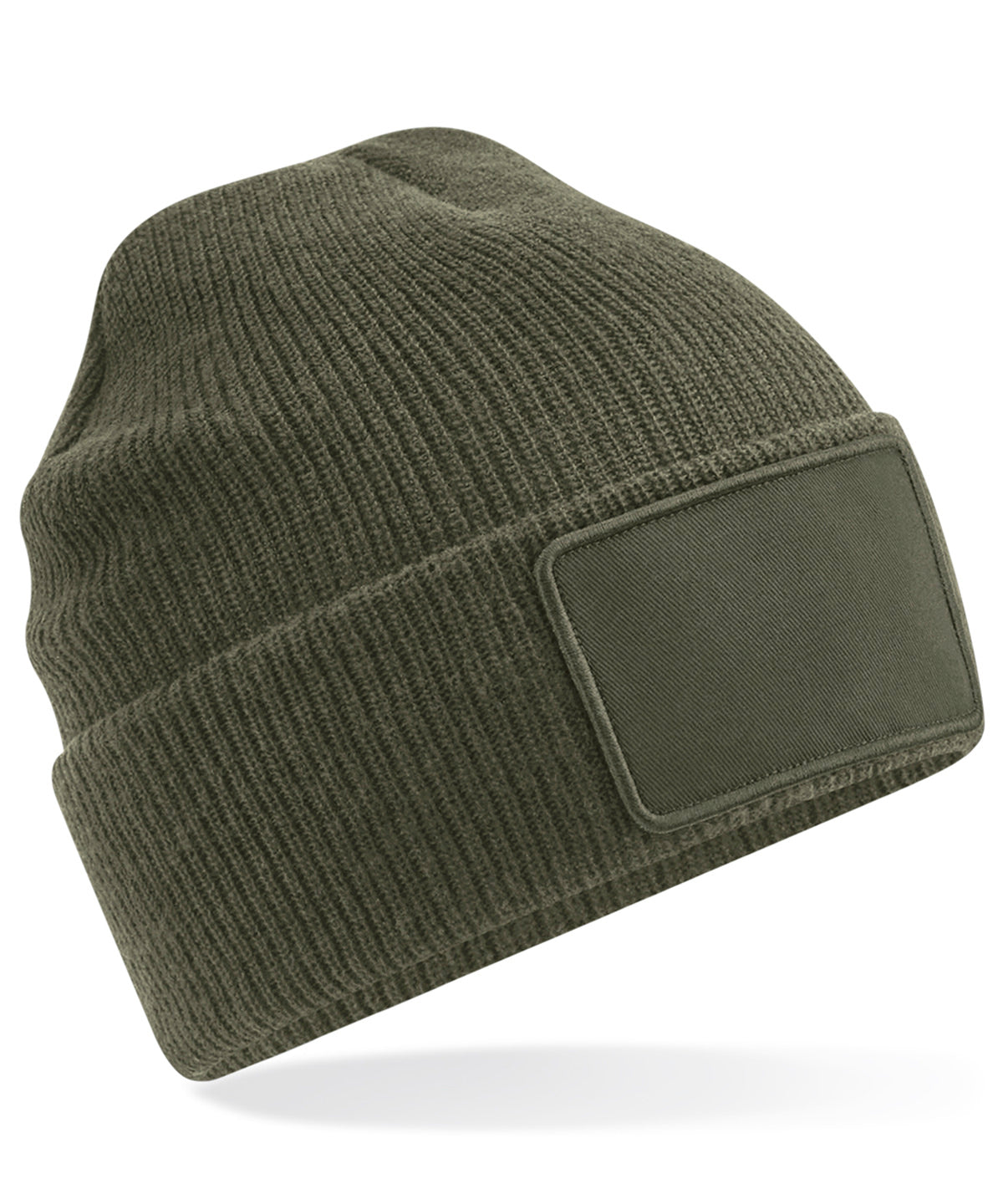 Personalised Hats - Dark Green Beechfield Removable patch Thinsulate™ beanie