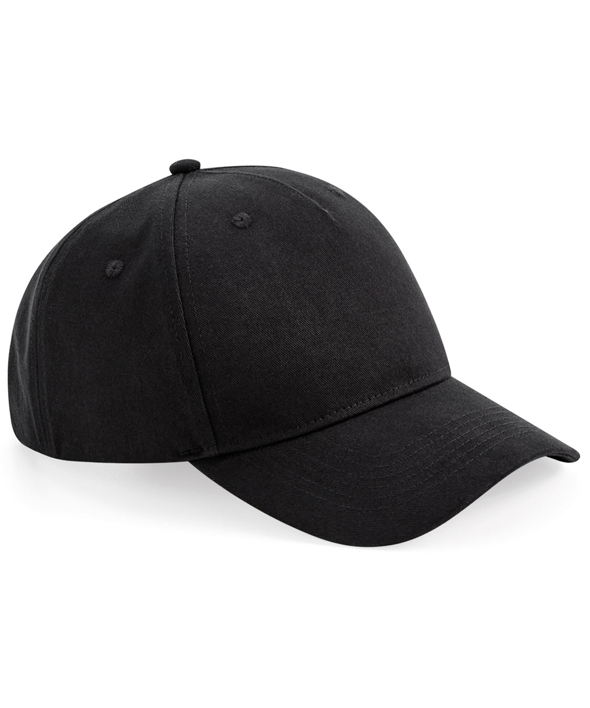 Personalised Caps - Black Beechfield Organic cotton 5-panel cap