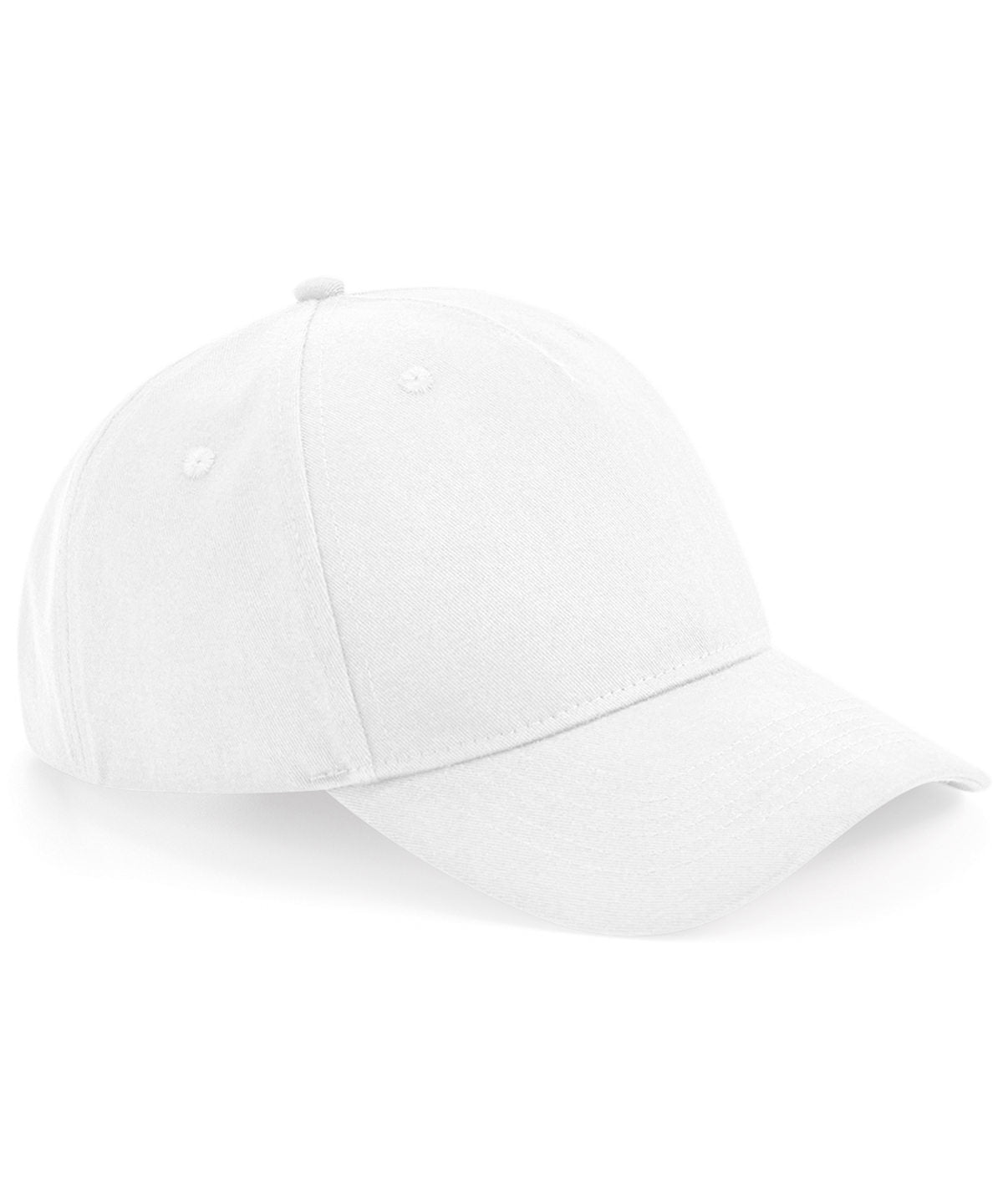Personalised Caps - White Beechfield Organic cotton 5-panel cap