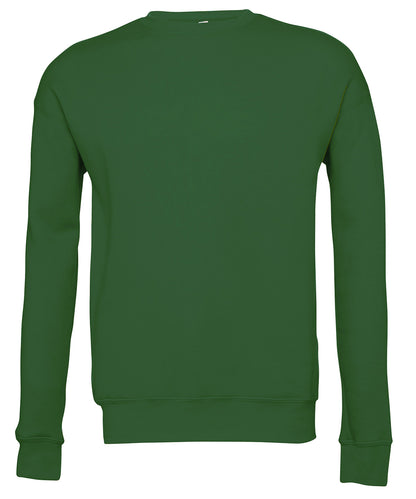 Personalised Sweatshirts - Dark Green Bella Canvas Unisex drop shoulder fleece