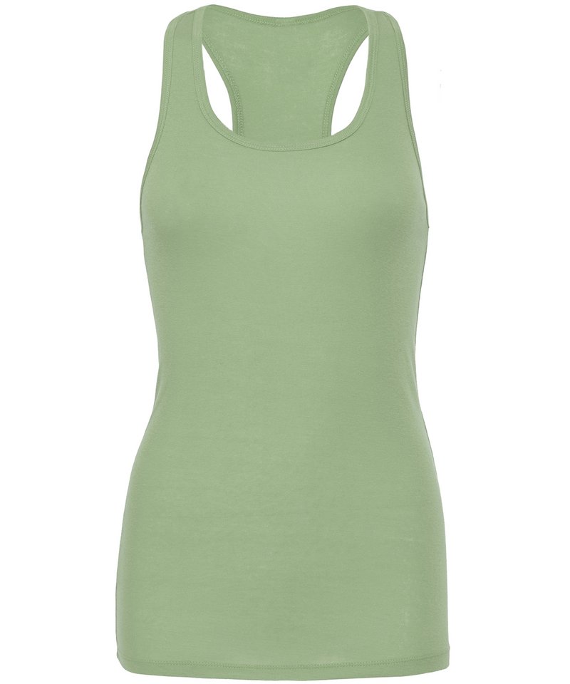 Personalised Vests - Bella Canvas Sheer mini rib racerback tank top