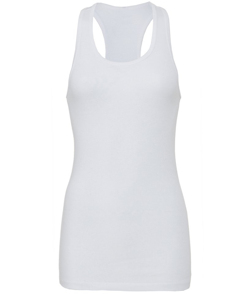 Personalised Vests - Bella Canvas Sheer mini rib racerback tank top