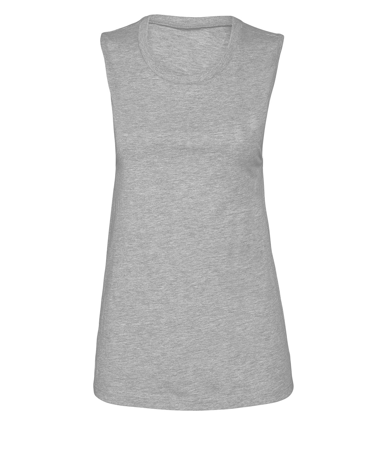 Personalised Vests - Heather Grey Bella Canvas Women's Jersey muscle tank