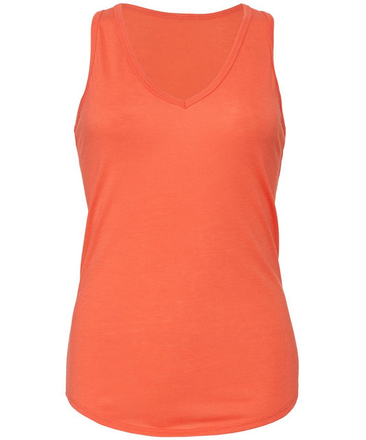 Personalised Vests - Bella Canvas Flowy v-neck tank top