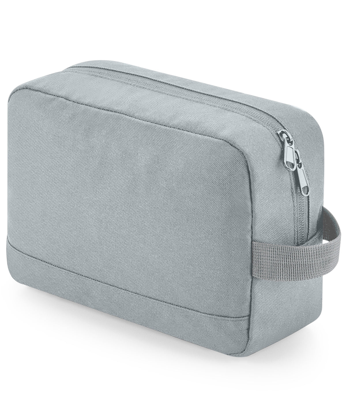 Personalised Bags - Mid Grey Bagbase Recycled essentials wash bag