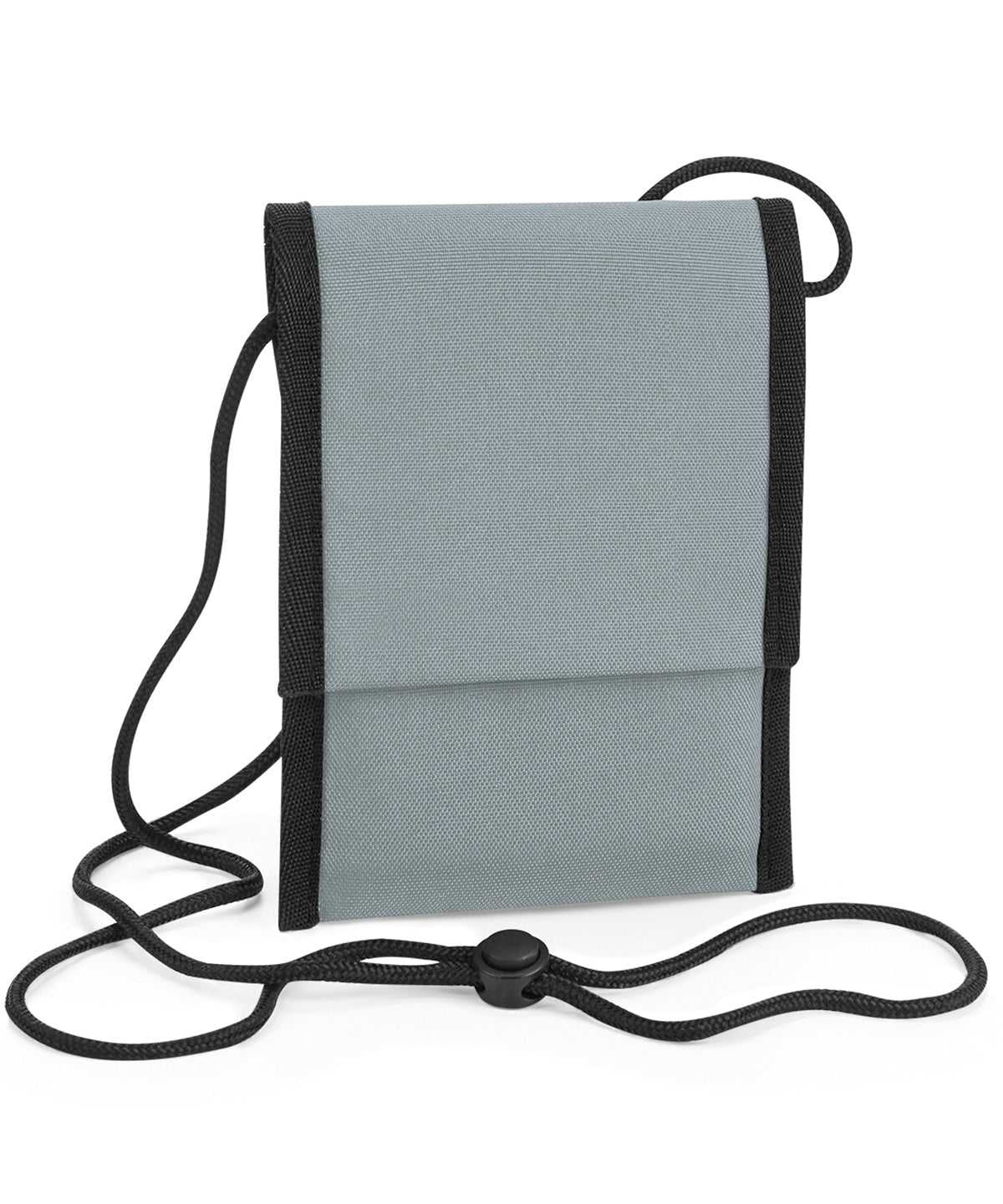 Personalised Bags - Mid Grey Bagbase Recycled cross body pouch