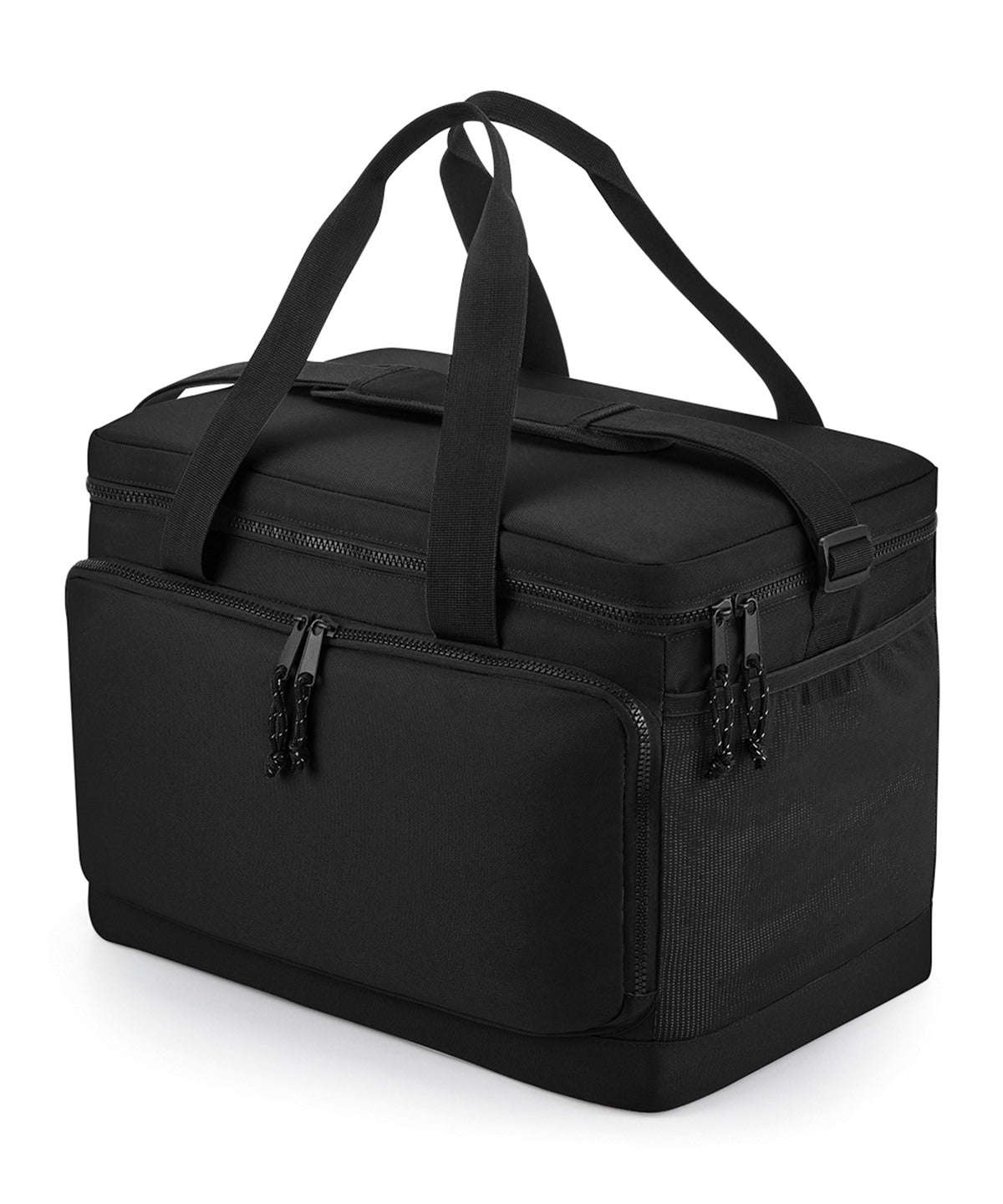 Personalised Bags - Black Bagbase Recycled large cooler shoulder bag