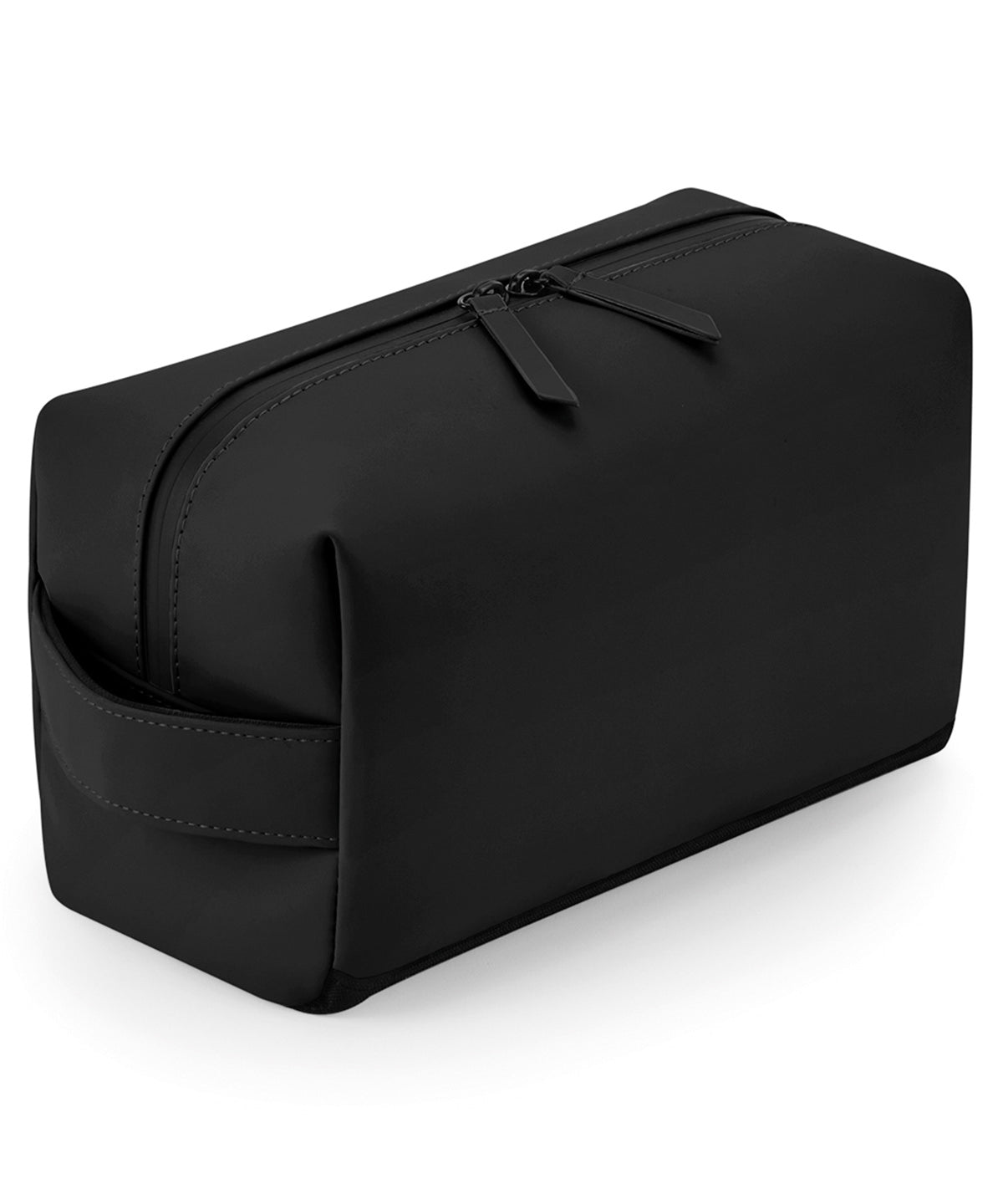Personalised Bags - Black Bagbase Matte PU toiletry/accessory case