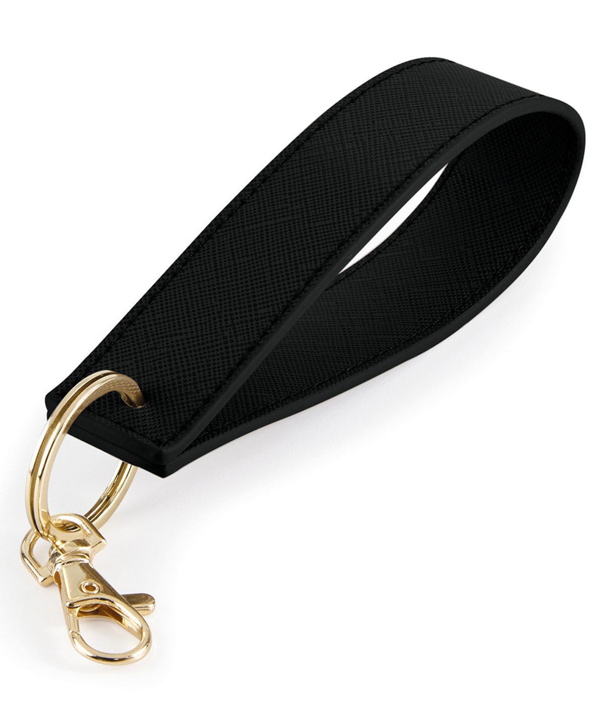 Personalised Keyrings - Black Bagbase Boutique wristlet keyring