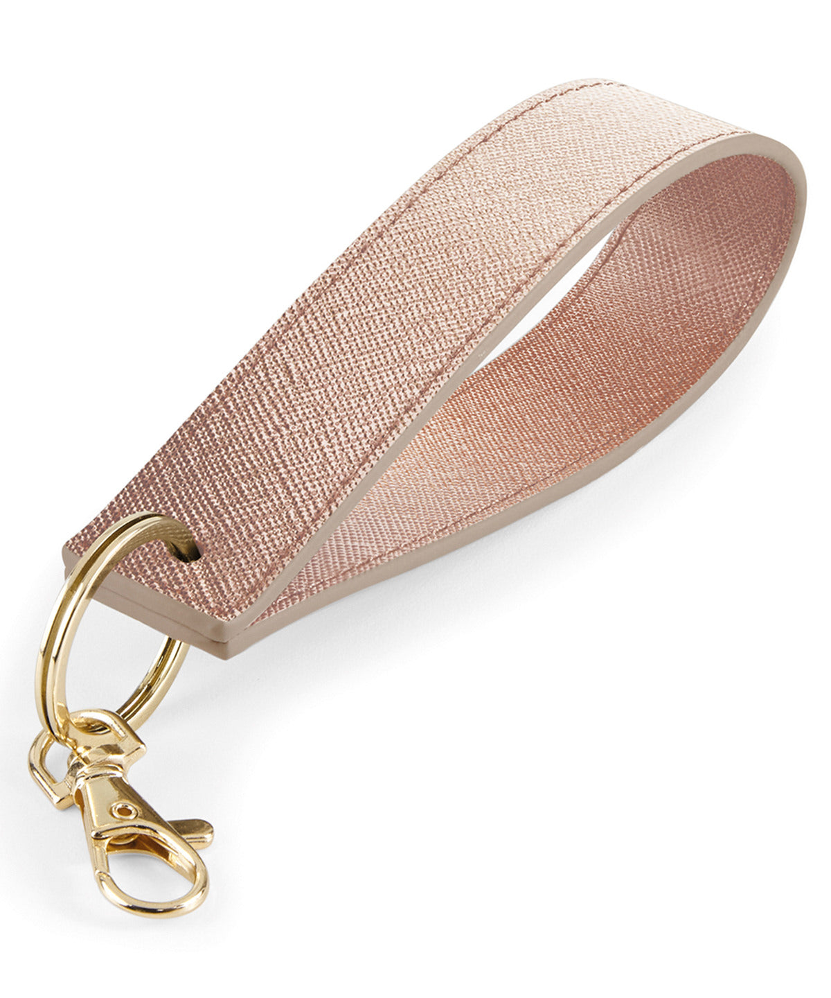 Personalised Keyrings - Light Pink Bagbase Boutique wristlet keyring