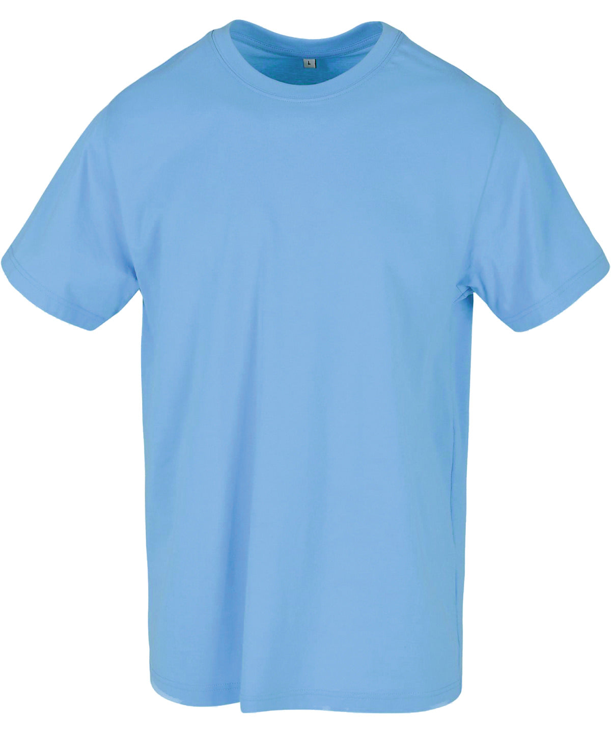 Personalised T-Shirts - Light Blue Build Your Brand T-shirt round-neck