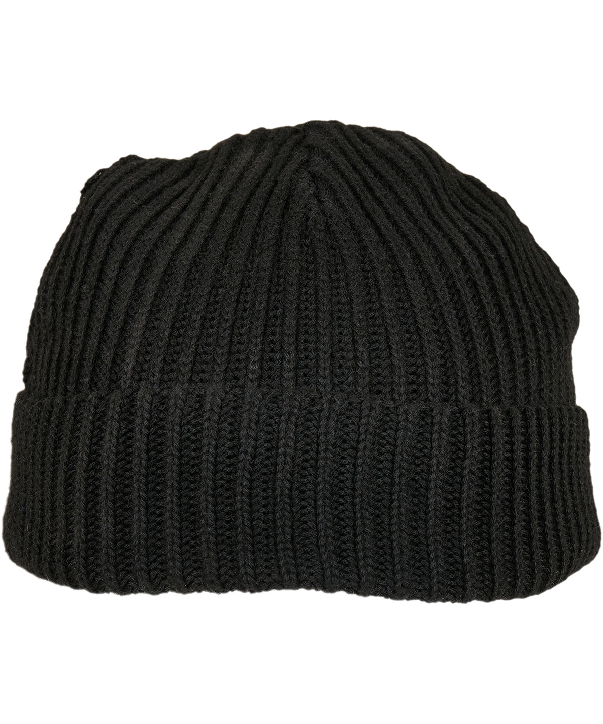 Personalised Hats - Black Build Your Brand Recycled yarn fisherman beanie