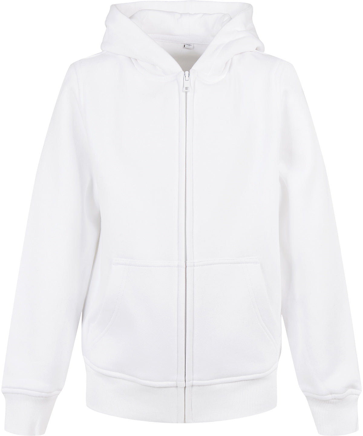 Personalised Hoodies - Black Build Your Brand Organic kids basic zip hoodie