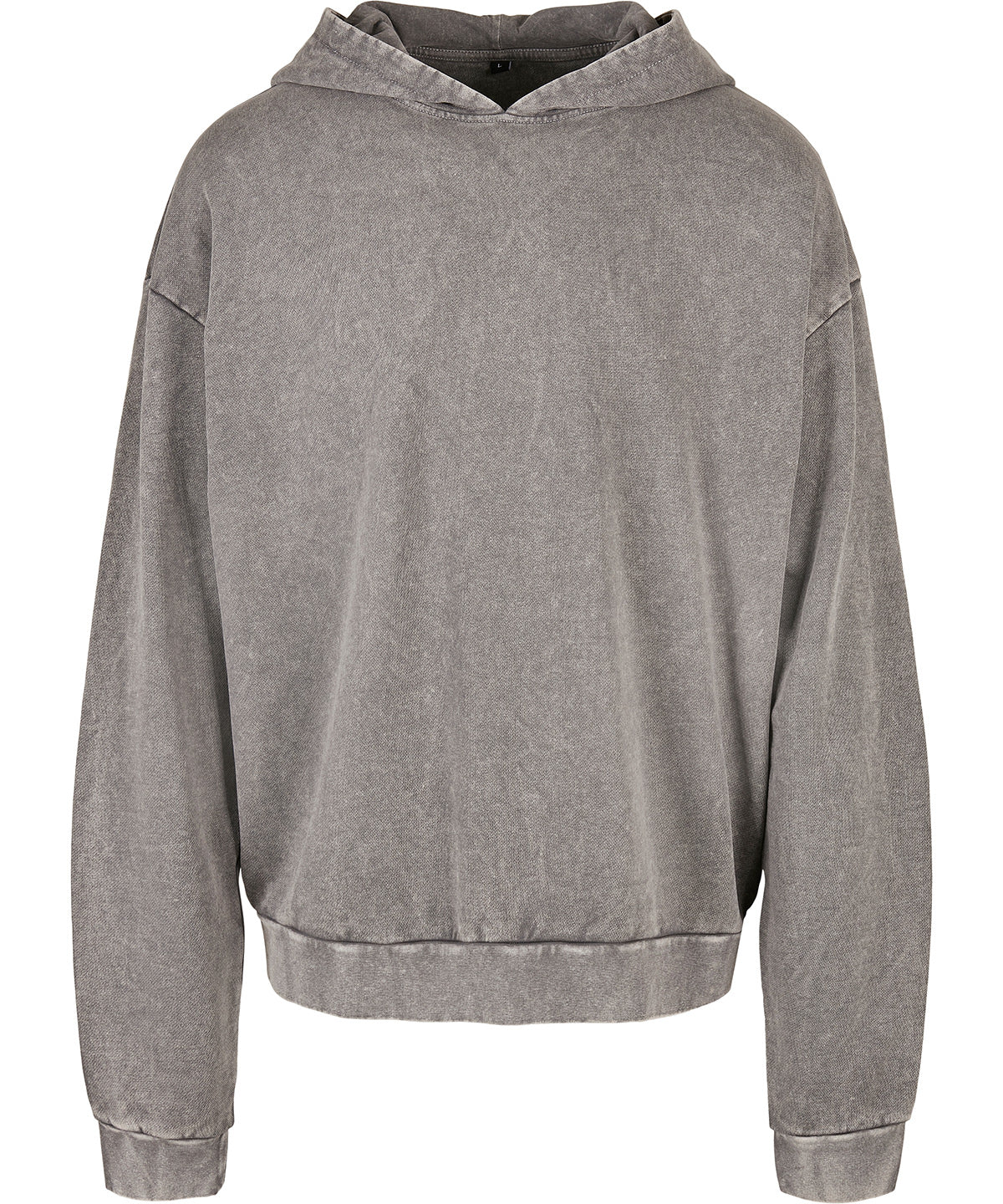 Personalised Hoodies - Mid Grey Build Your Brand Acid washed oversize hoodie