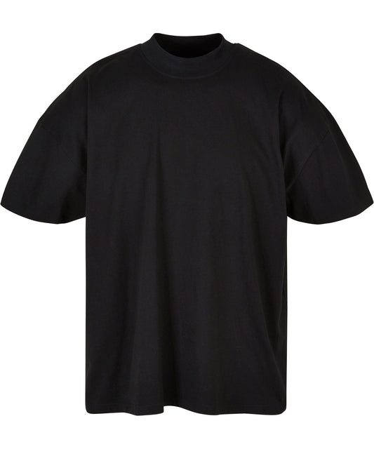 Personalised T-Shirts - Black Build Your Brand Oversized mock neck tee