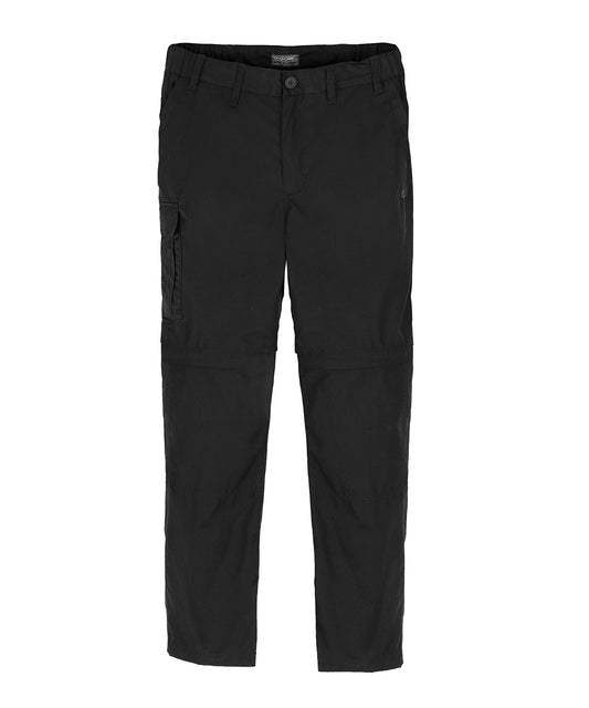 Personalised Trousers - Black Craghoppers Expert Kiwi tailored convertible trousers